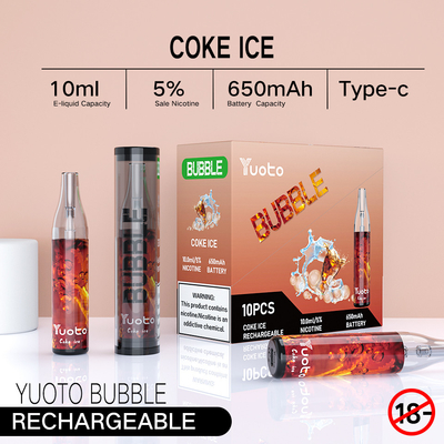 yuoto বুদবুদ 4500puff dispossble ecigratetes vape