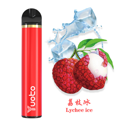 950mah ব্যাটারি Yuoto ডিসপোজেবল ভ্যাপ 1500puff 5% Nictione