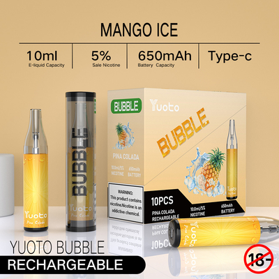 পাইকারি মূল্য Yuoto Bubble 4500 Puffs চকচকে LED হালকা তরমুজ বরফ FOB-এর জন্য একটি ভালো মানের