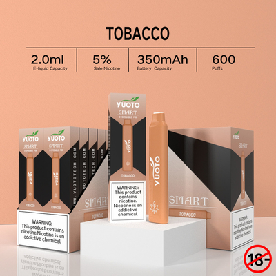 Yuoto Smart 600 Puffs Vape, ODM Nice Taste Disposable Vape Pen
