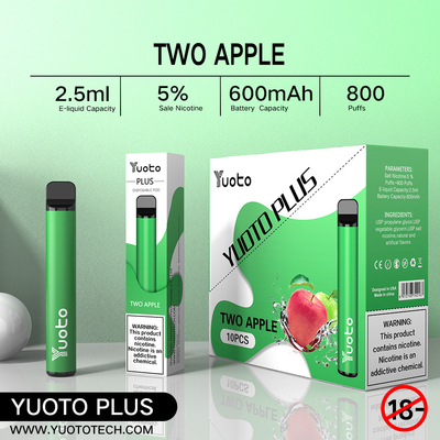 বার এন্টারটেইনমেন্টের জন্য Yuoto Plus 800 Puffs ডিসপোজেবল 16*104mm