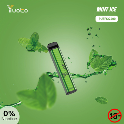 রিলাক্স পাফ বারের জন্য SS304 Yuoto XXL 2500 Puffs ডিসপোজেবল ভ্যাপ 1650mAh ব্যাটারি
