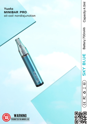 পোর্টেবল সাইজ হাই পাফ ডিসপোজেবল ভ্যাপ 650mAh ব্যাটারিতে তৈরি
