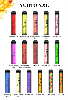 স্কোয়ার শেপ Yuoto Xxl Vape 5% সল্ট নিকোটিন 1200mah ব্যাটারির সাথে