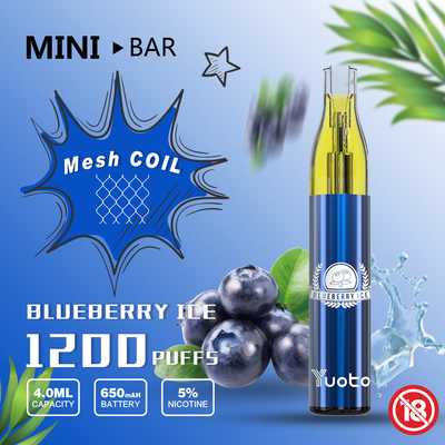 Yuoto Energy Drink Vape 650mAh ব্যাটারির সাথে ডিসপোজেবল