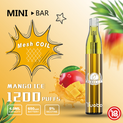 Yuoto Energy Drink Vape 650mAh ব্যাটারির সাথে ডিসপোজেবল