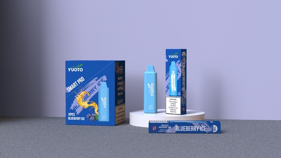 EMC ROHS MSDS Yuoto 1500 Puffs ডিসপোজেবল ভ্যাপ 2-5% Mg 800mAh ব্যাটারি 48g
