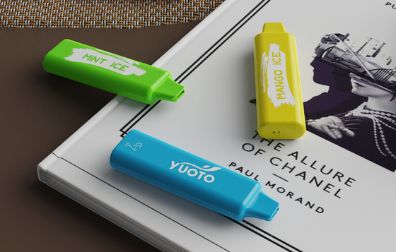 2-5% Mg 1500 পাফস ডিসপোজেবল ভ্যাপ 800mAh ব্যাটারি 7W-12W