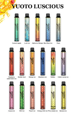 Yuoto Luscious 3000 Puffs Disposable Vape 1350 mAh ব্যাটারি 8.0 ML ই-জুস