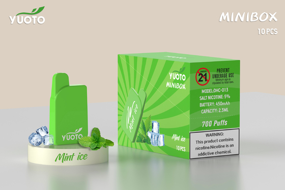 Yuoto Mini Box 700 Puffs Vape 15 Flavors 2.3 ML জুস ক্যাপাসিটি