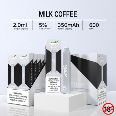 Yuoto Smart 600 Puffs vape থেকে Shenzhen China Vape Manufatrare Yuoto লোগো অন প্রোডাক্ট পড সিস্টেম