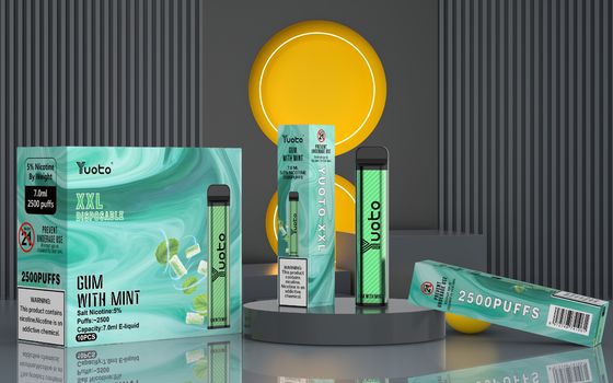7 এমএল ইউয়োটো ডিসপোজেবল ভ্যাপ XXL 2500 Puffs ডিভাইস স্বাদ