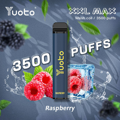 XXL Yuoto ডিসপোজেবল Vape MAX 3500 Puffs ডিভাইস স্বাদ 9 এমএল