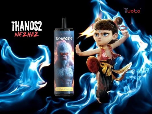 Yuoto Thanos2 10000 puffs disposable vape mesh coil ব্যাটারি স্তর প্রদর্শন