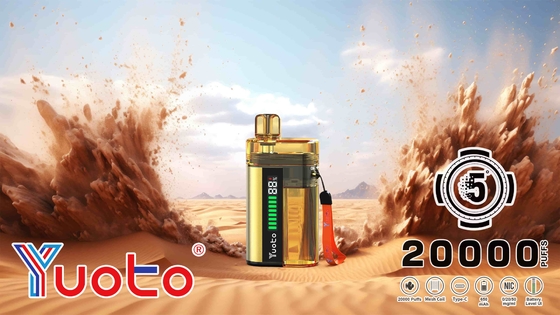 yuoto 5000 পাফের ভ্যাপের সাথে আপনার ভ্যাপিংয়ের অভিজ্ঞতা আপগ্রেড করুন, 850mAh ব্যাটারি ক্যাপাসিটি এবং অ্যাডজাস্টেবল এয়ারফ্লো সহ